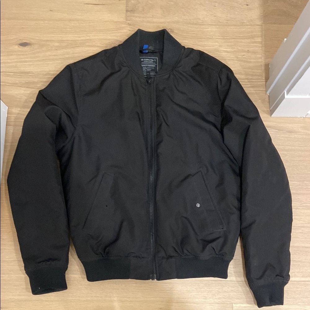 Black Bomber Jacket